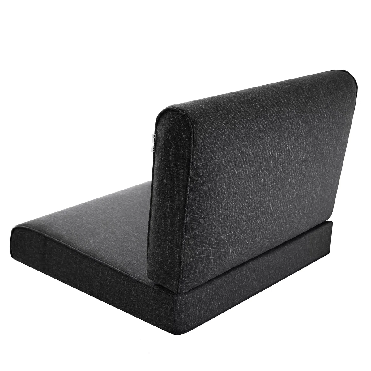 Cuscino per esterni 60 x 60 cm, colore nero, per mobili da balcone, altalena e salotto per esterni, modello NEL per giardino e terrazza