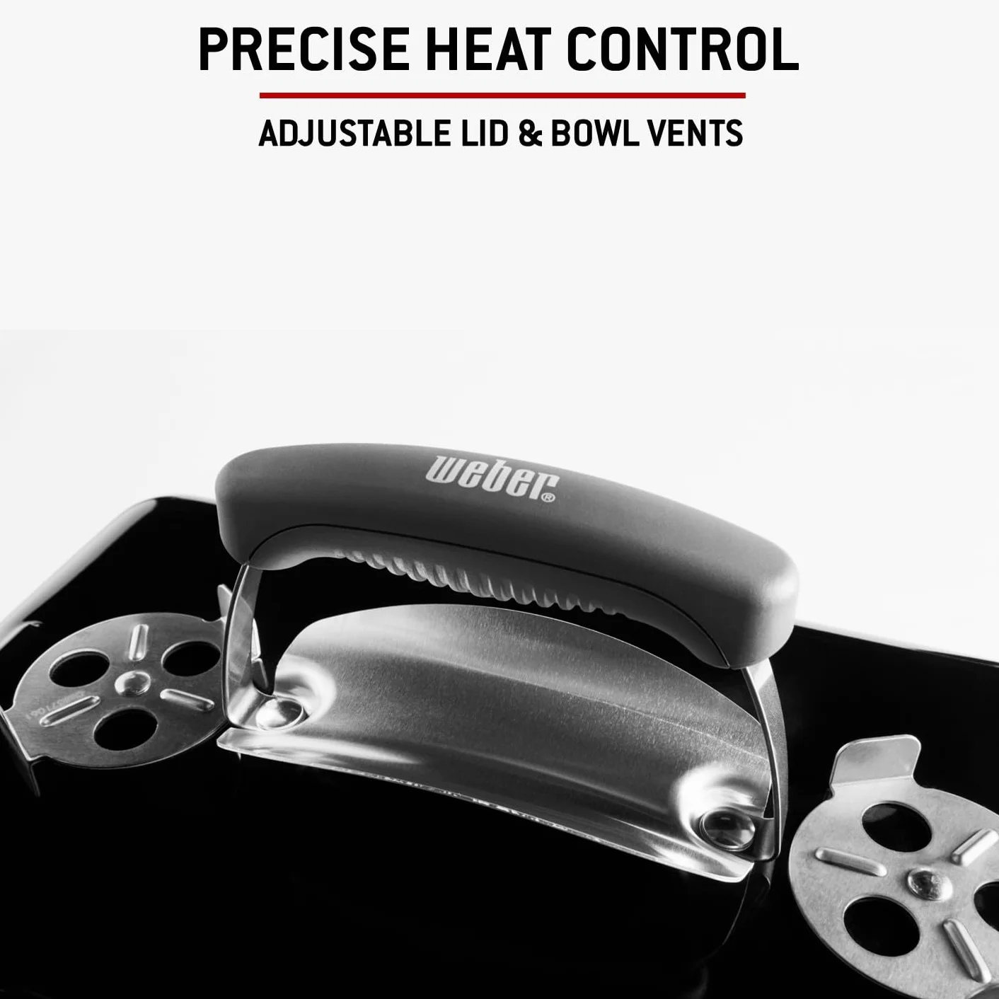 Weber Barbecue a carbone Go-Anywhere griglia portatile con gambe pieghevoli, 42x26 cm, nero