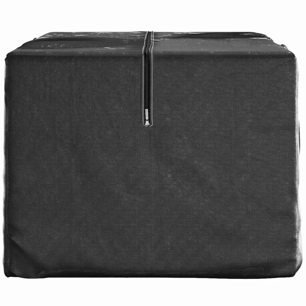 vidaXL Borse Porta Cuscini Giardino Nere 150x75x75 cm Polietilene 2pz