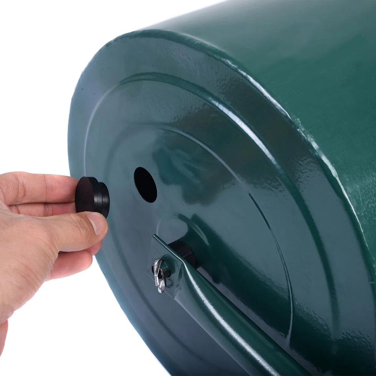 COSTWAY Rullo per Prato 90cm Ø30 63L Verde