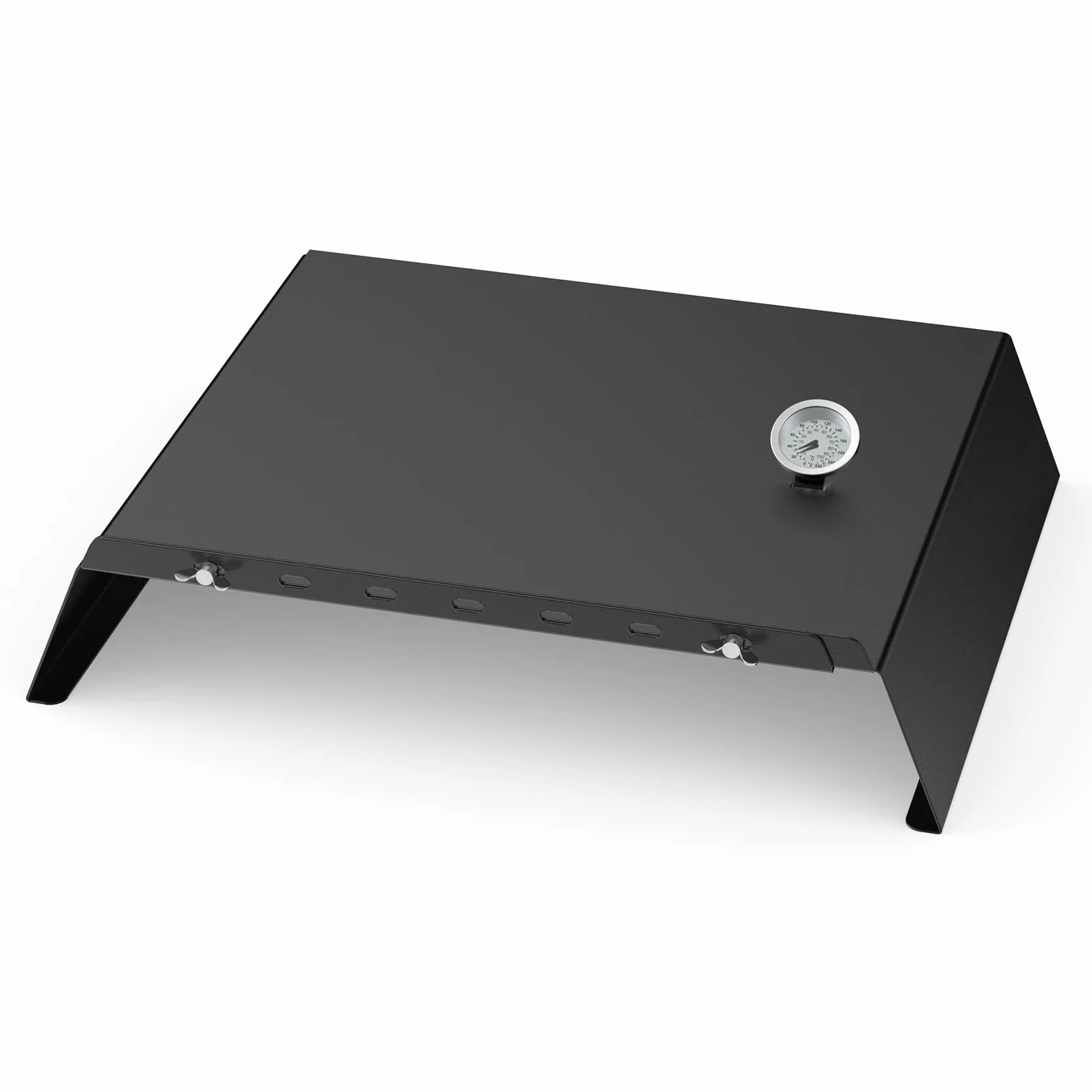 Onlyfire Inserto per Pizza Regolabile per Barbecue a Gas con Termometro 53-78 cm