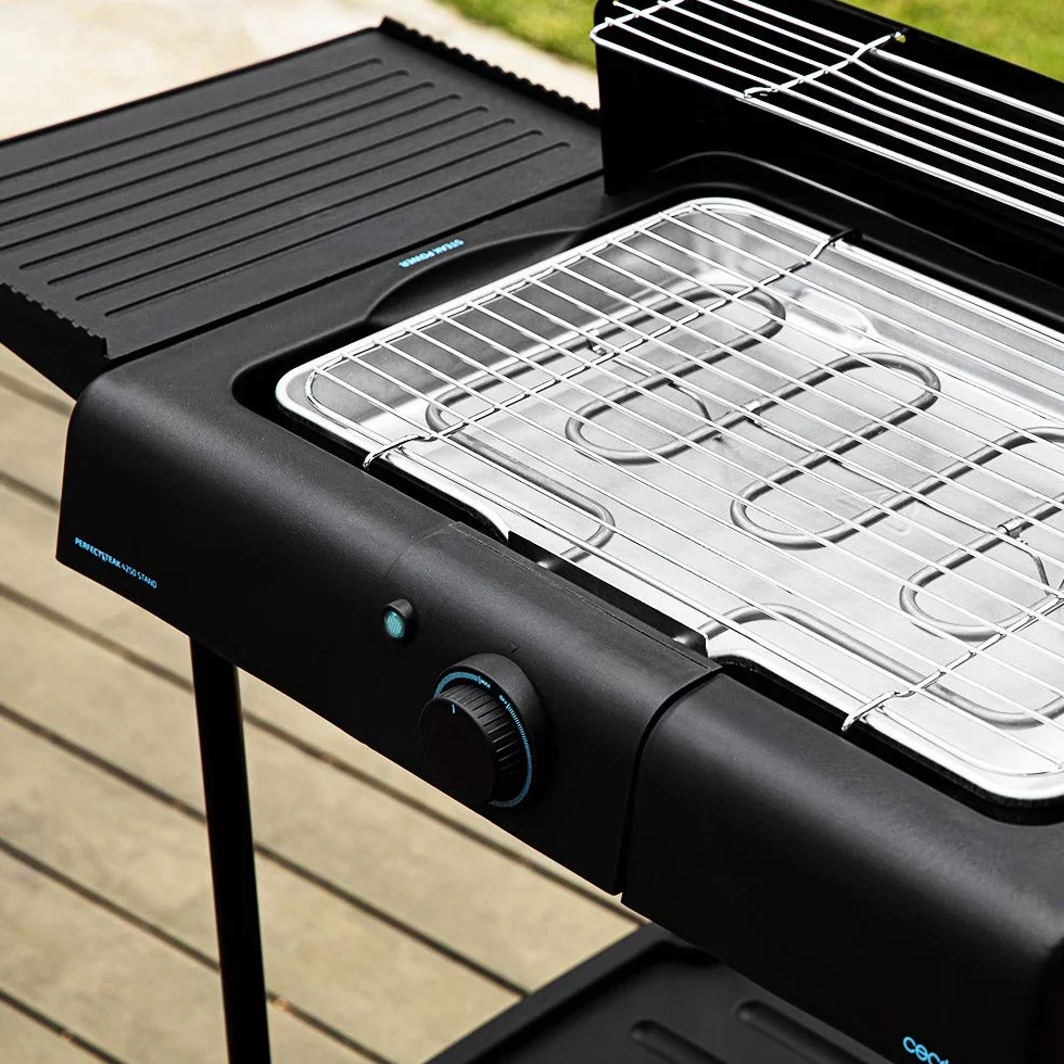Cecotec PerfectSteak 4250 Barbecue elettrico 2400 W griglia acciaio inox 3 livelli altezza