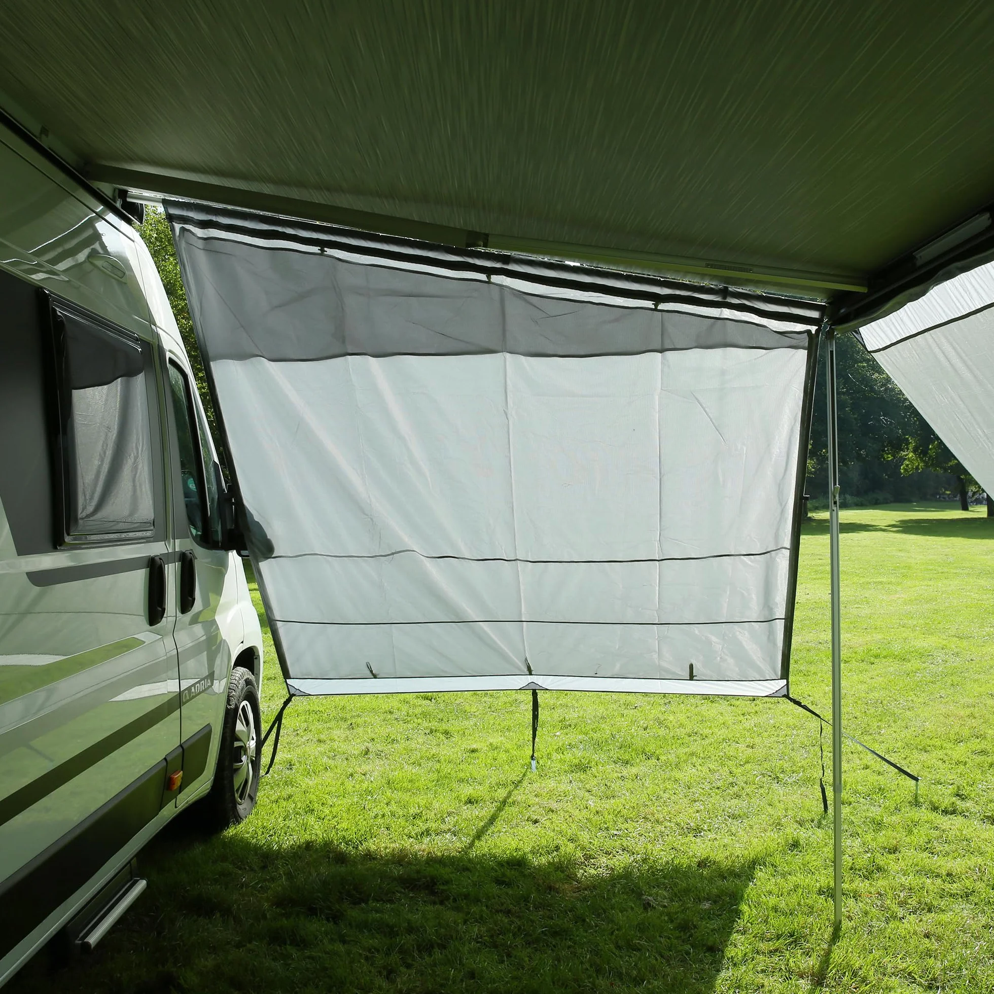 GEAR Sun & Rain Blocker Parete anteriore per tenda da sole, protezione UPF 50+, colonna d'acqua 3000 mm, 3 profili diametro 4,3, 6,2 e