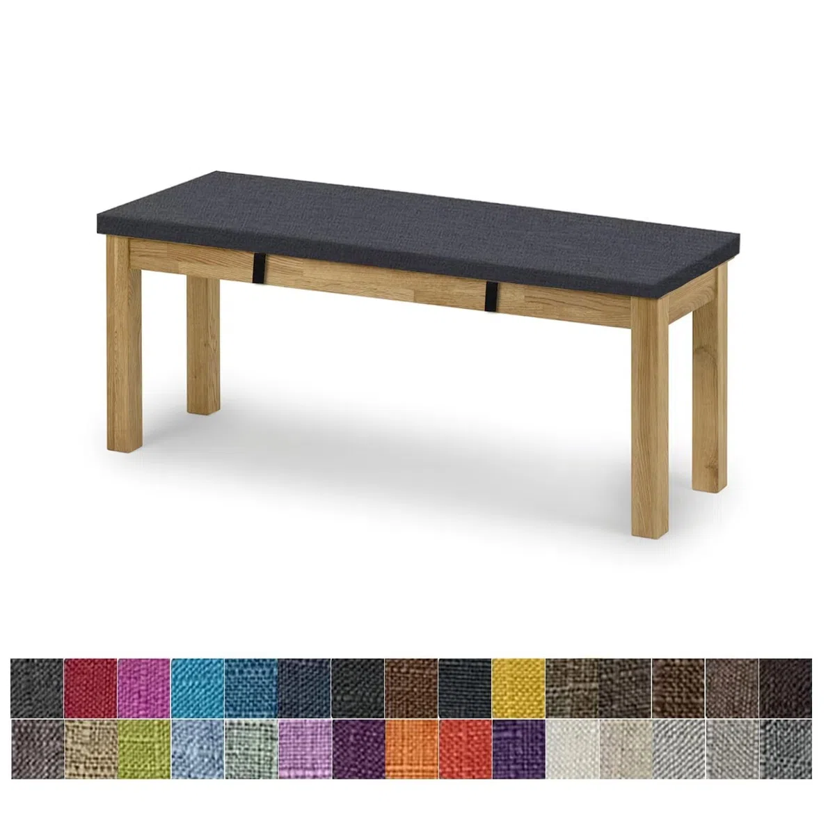 Cuscino Per Panchina,Cuscino Per Panca Da Giardino,Cuscini Da Esterno-Design Della Cerniera,Doppio Antiscivolo Per Mobili Da Giardino(Grigio Caldo,130x45x5cm)