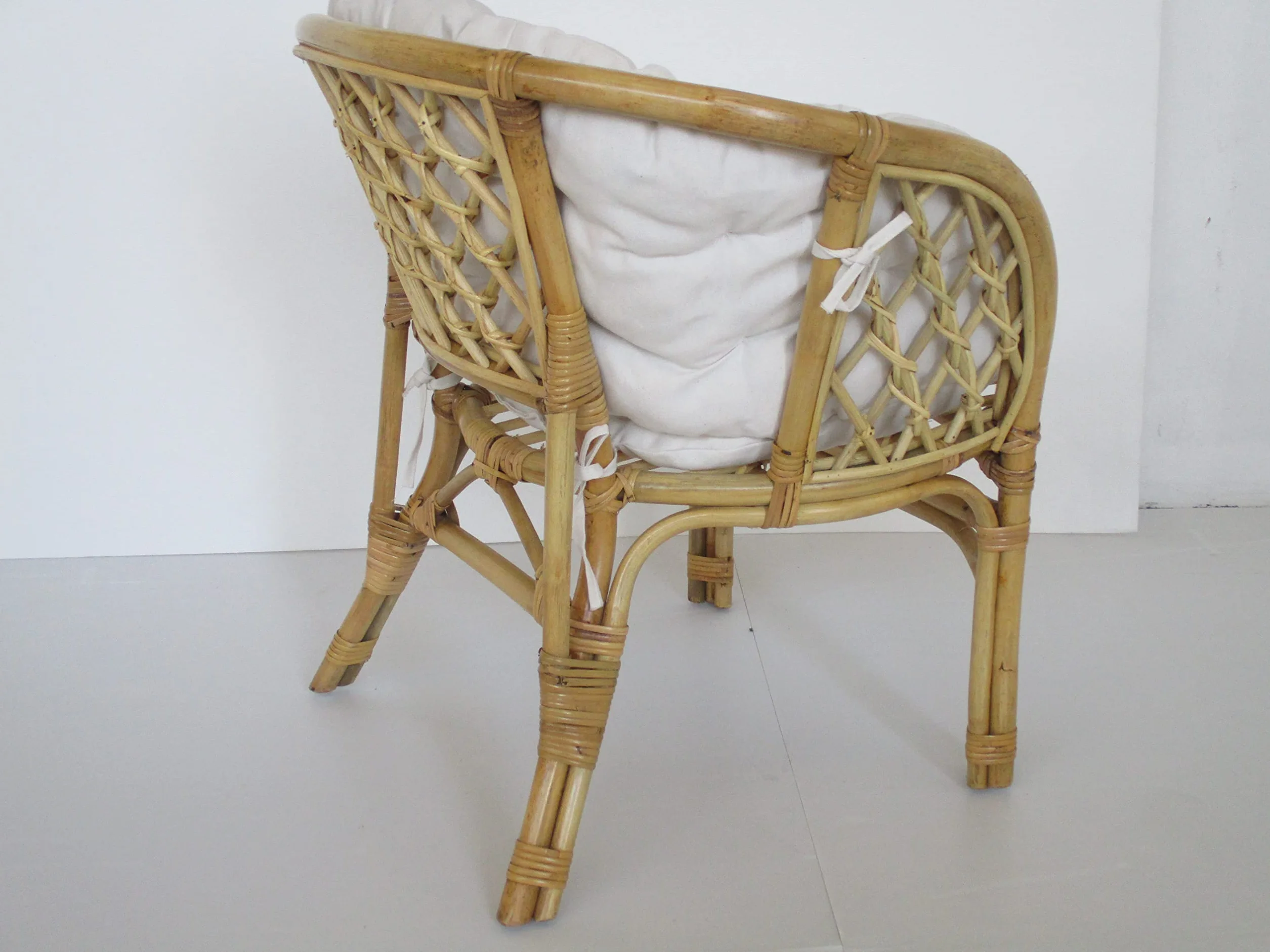 poltrona in vimini rattan naturale con cuscini per esterno ed interno cm 71x66x74 H cuscini in cotone di ottima qualità salotto