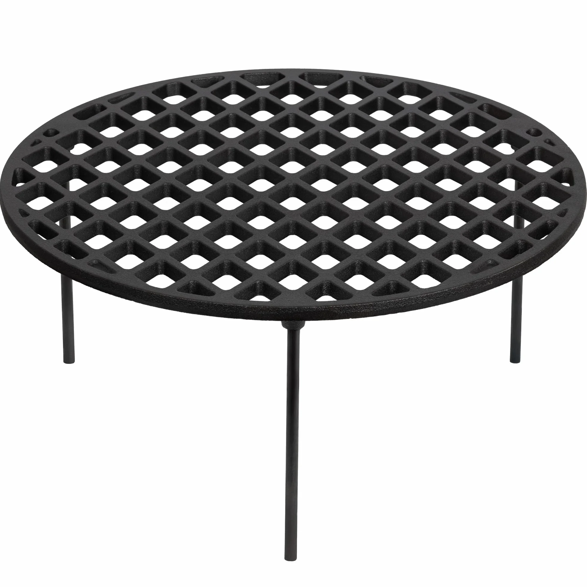 BBQ-Toro griglia in ghisa Ø 45 cm con 3 gambe | rotonda | sottopentola per forno olandese, accessori per barbecue | treppiede, griglia per barbecue, griglia in ghisa