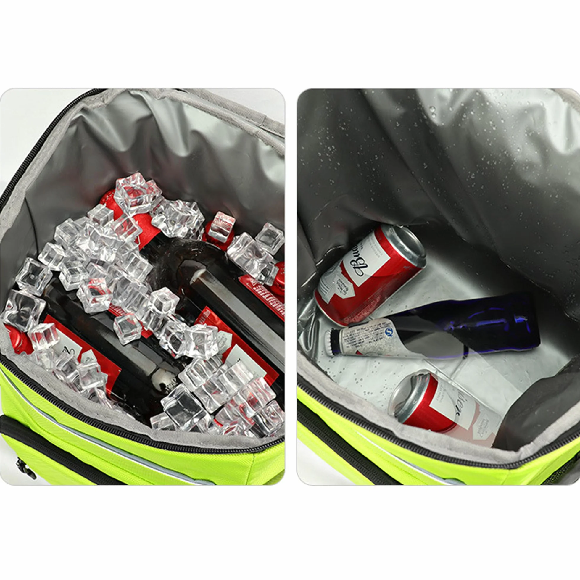 Zaino Pic Nic Termico Borsa Frigo 30L Borsa Termica da Viaggio Portatile per Picnic, Campeggio e Spiaggia (Nero)