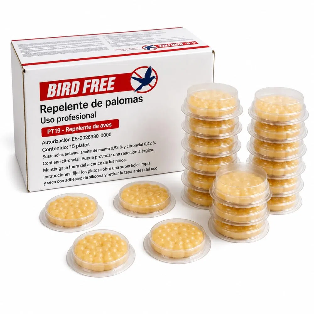Bird Free - Set di 15 repellenti per uccelli in gel