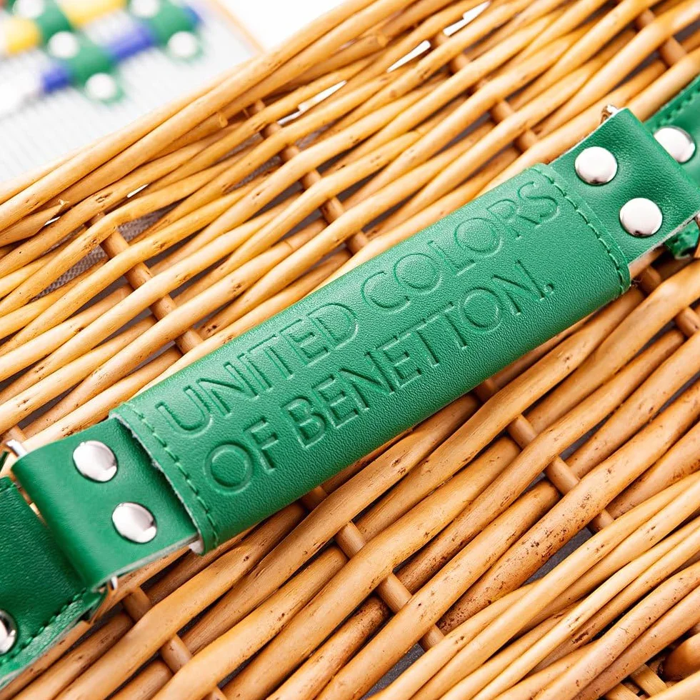 UNITED COLORS OF BENETTON Cestino Picnic 4 persone 54x42x20 cm ceramica