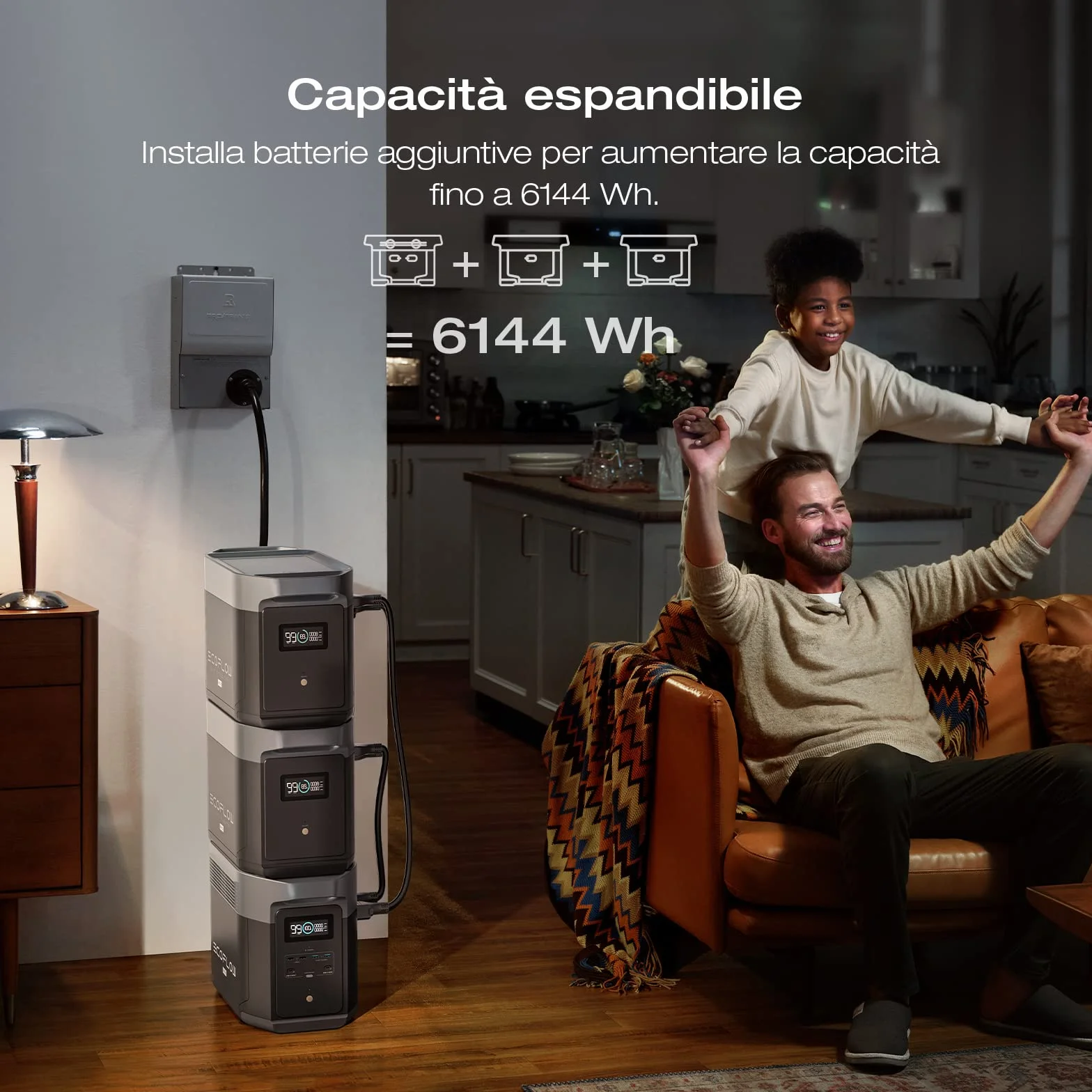 ECOFLOW Batteria aggiuntiva DELTA 2 Max 2048Wh LifePO4