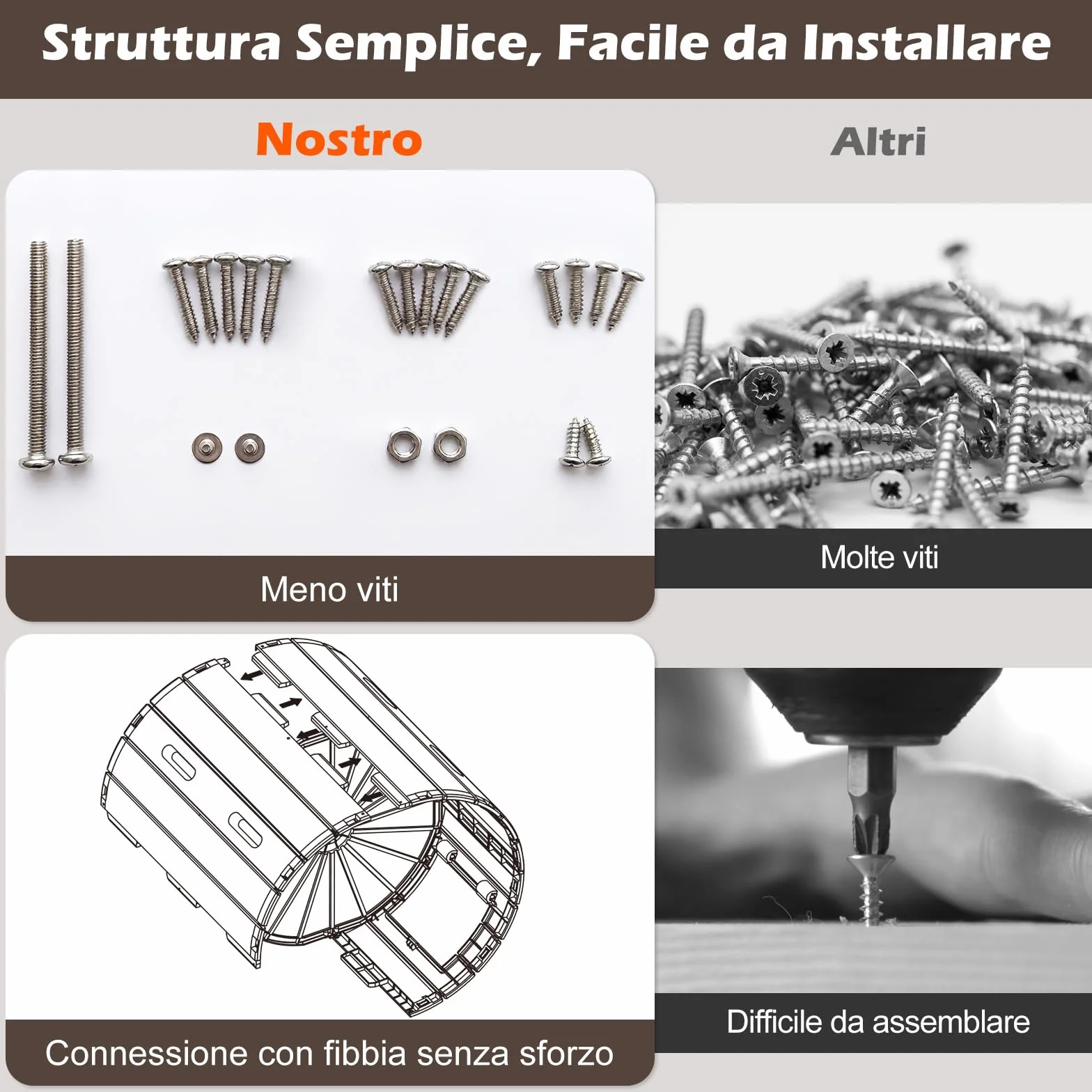COSTWAY Compostiera da Giardino 142 L Doppia Camera Rotazione 360° Nero