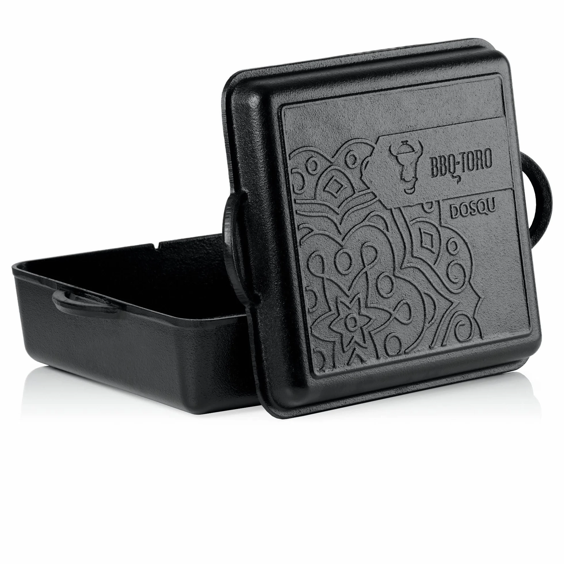 BBQ-Toro Ultimate Dutch Oven Pan con rivestimento PRO3+ | Pentola in ghisa | 10,5 litri | Preseasoned - già cotta | Casseruola con coperchio