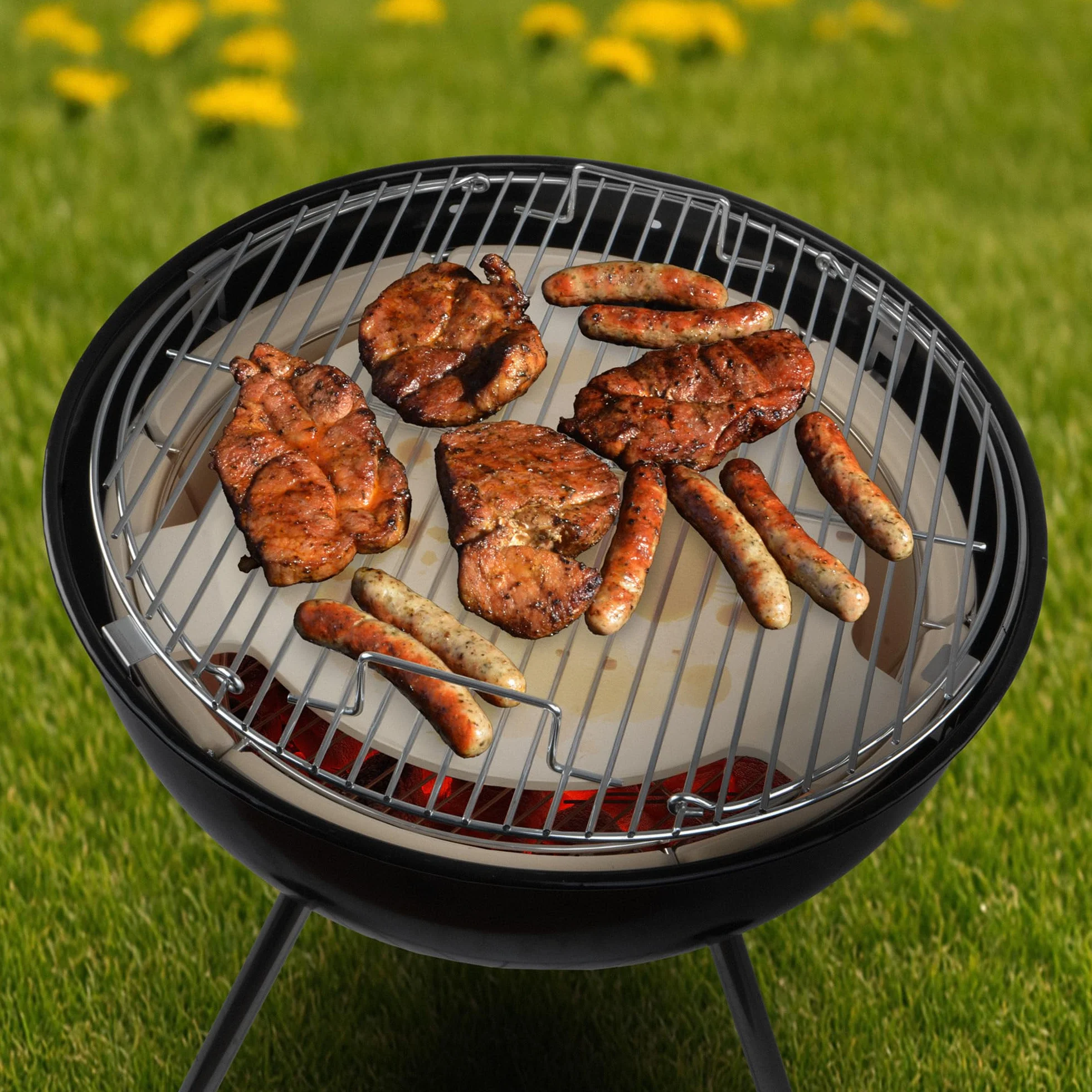 BBQ-Toro Uniwersalny elastyczny system gotowania do grilla kulowego Ø 57 cm z akcesoriami do wędzenia i kamieniem do pizzy
